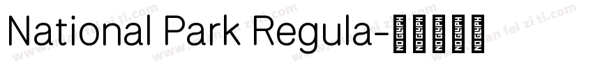 National Park Regula字体转换